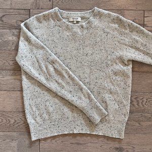 Madewell Cashmere Speckled Heather Grey Sweater